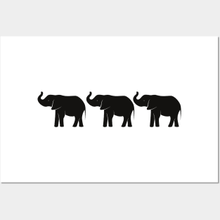 3 Elephants Posters and Art